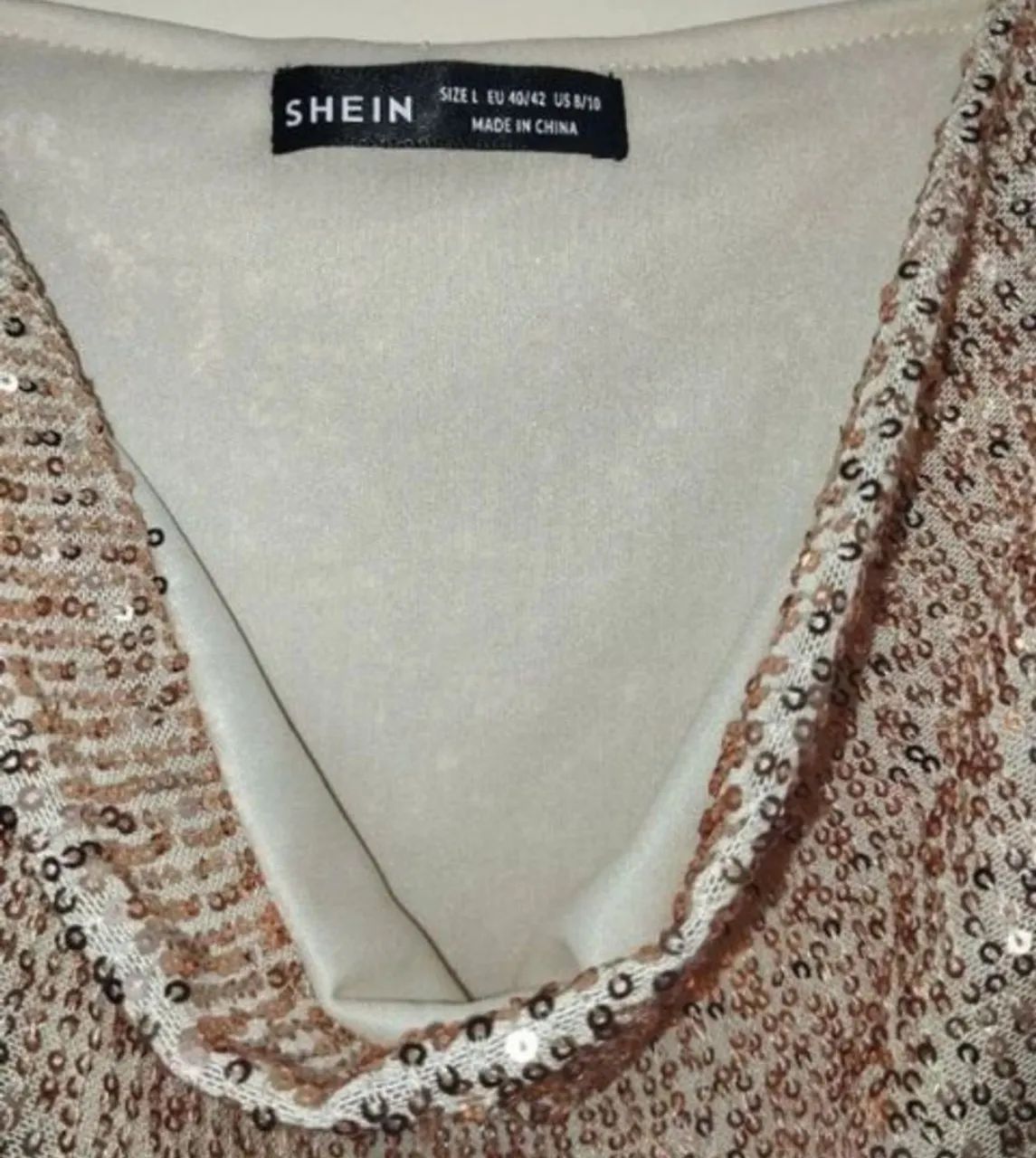 Blusa cropped de paetê  - Foto 5