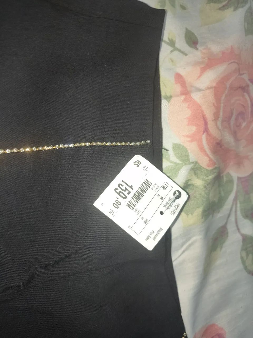 Short preto com strass  - Foto 2