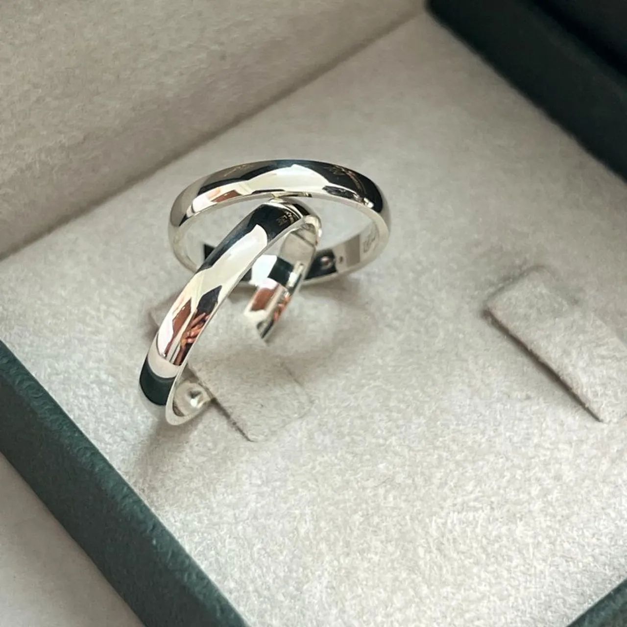 ALIANÇAS PRATA 925 - Foto 3