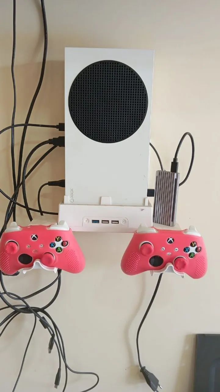 Vendo suporte de parece para Xbox séries  S com cooler e  RGB - Foto 3