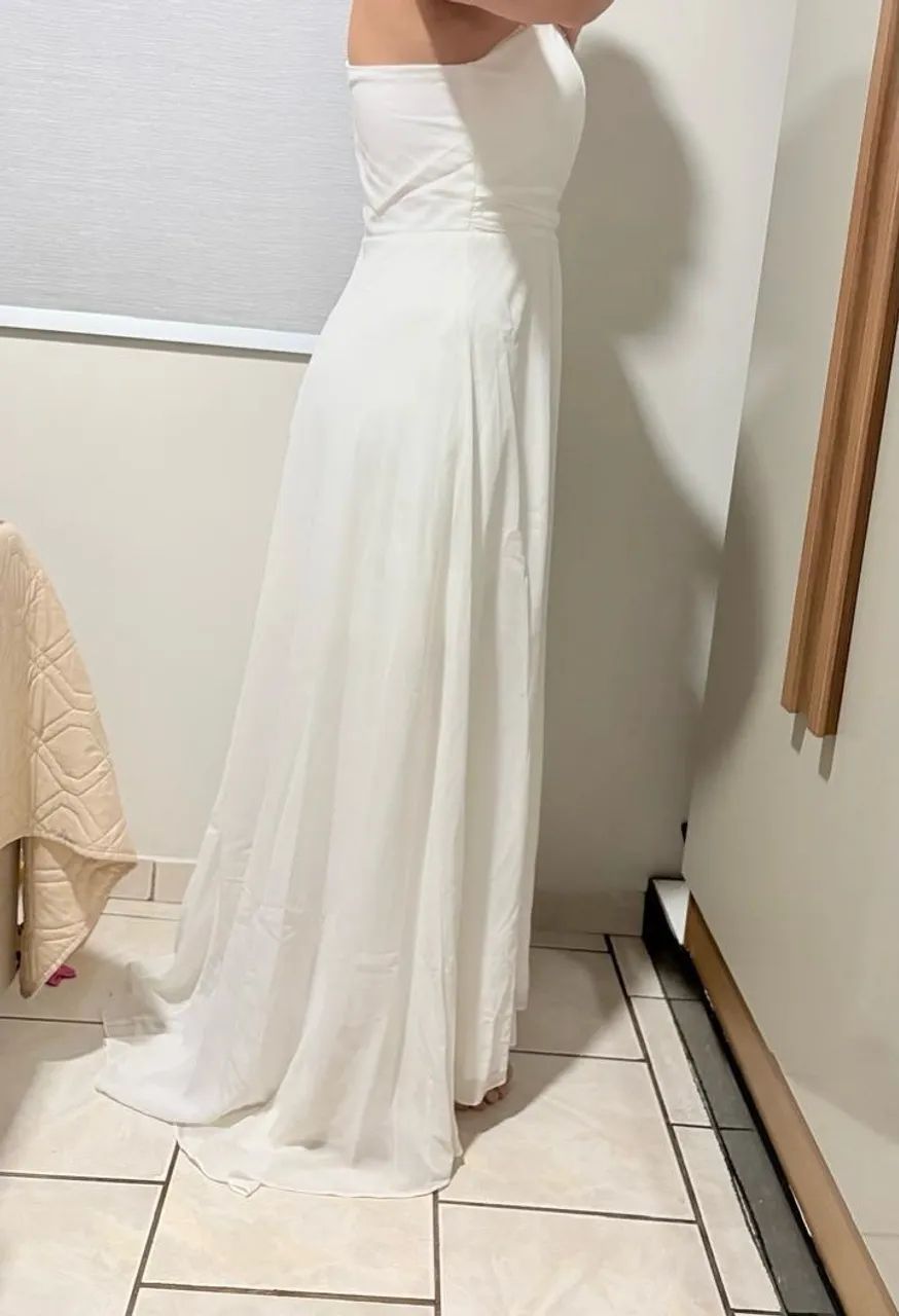 Vestido branco, usado apenas 1x - Foto 2