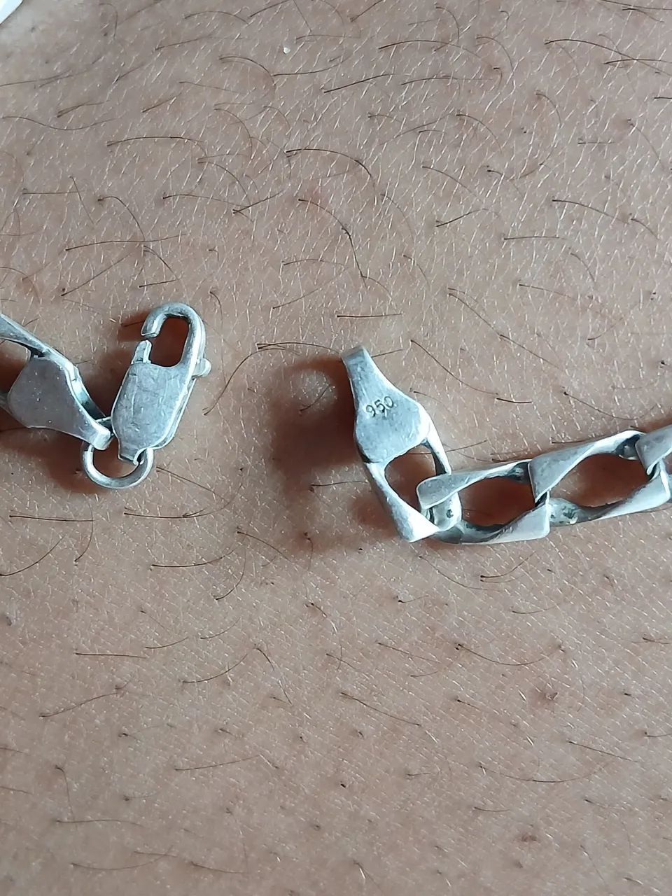Pulseira de prata 950 - Foto 2