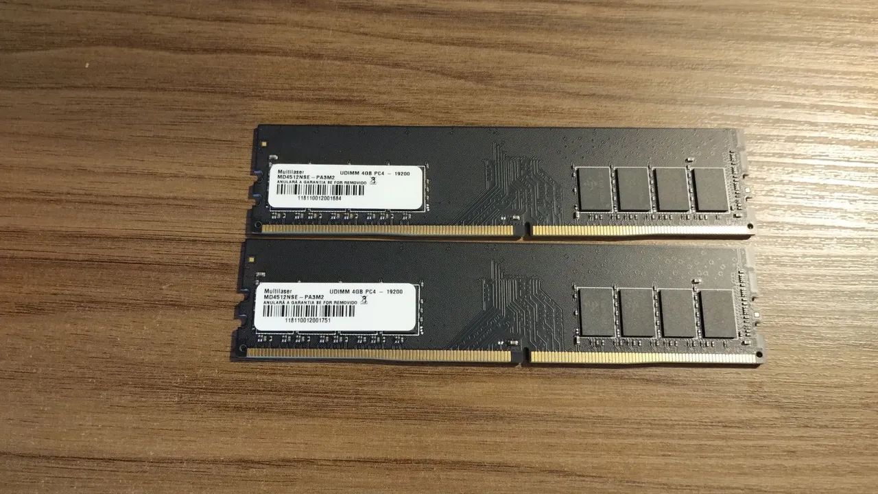 Memória ram 2x4gb ddr4 (2133 MHz)