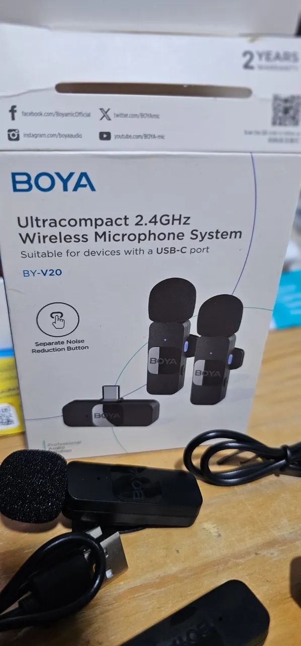 Microfone sem fio Lapela Boya BY-V20 - Foto 5