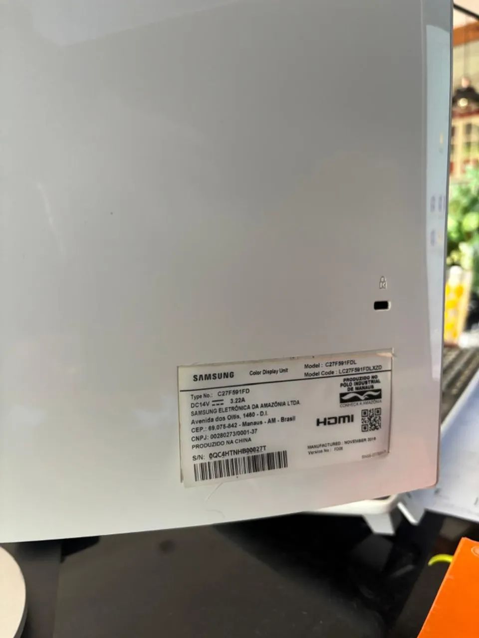 2 monitores samsung 27 polegadas ,curvo R$ 300,oo os dois - Foto 5