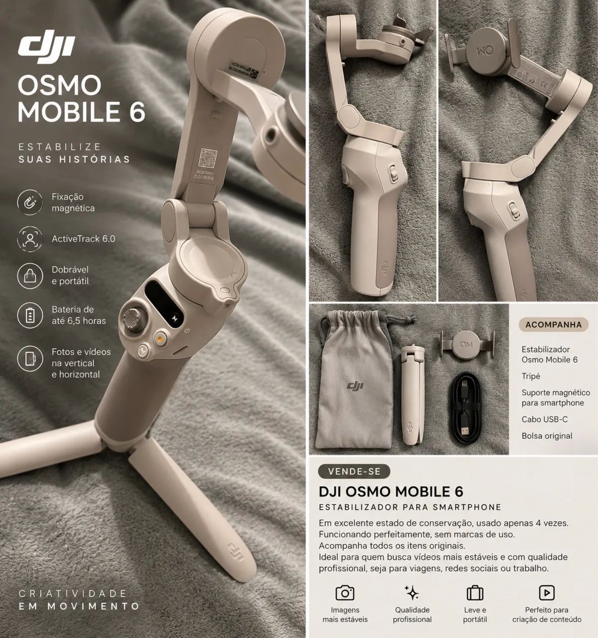 DJI OSMO MOBILE 6 - GIMBAL PARA SMARTPHONE