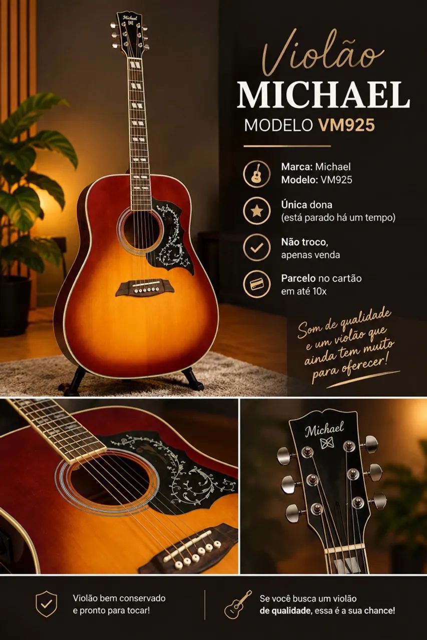 Violão Michael Vm925