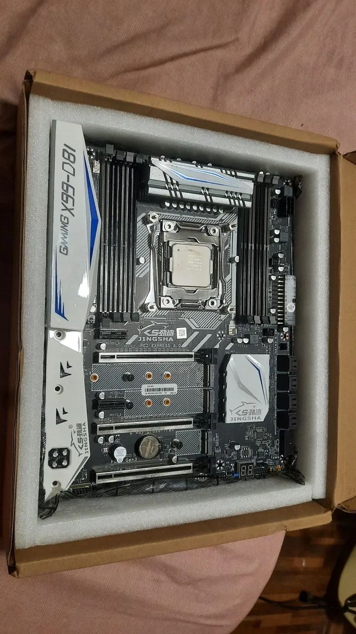 Kit x99 d8i com processador E52680-V4 nova  aceito troca  - Foto 2