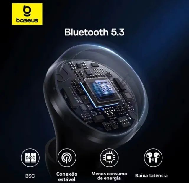 Fone Baseus Bowie E18 Bluetooth 5.3 - Frete Gratis p/BH!! - Foto 4