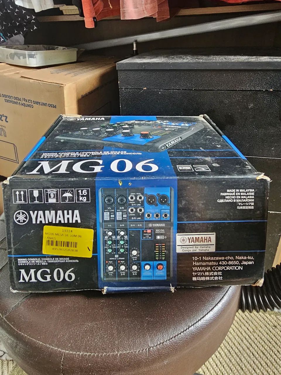 Caixa WLS s12 ativa e mesa YAMAHA MG06 - Foto 3