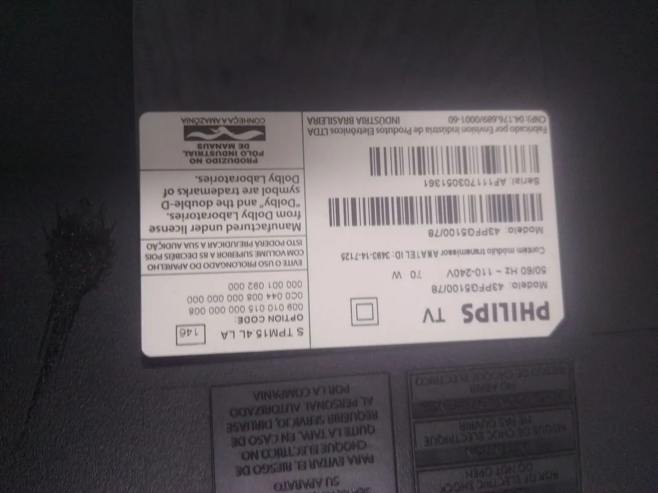 Tv Philips 43 polegadas  - Foto 3