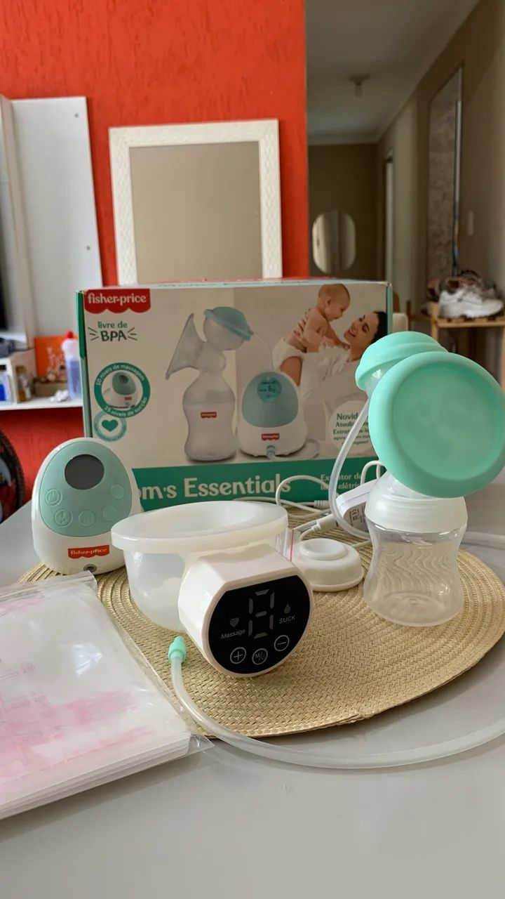 Bomba Extratora de Leite Fisher-Price + Bomba Hands Free + Brinde