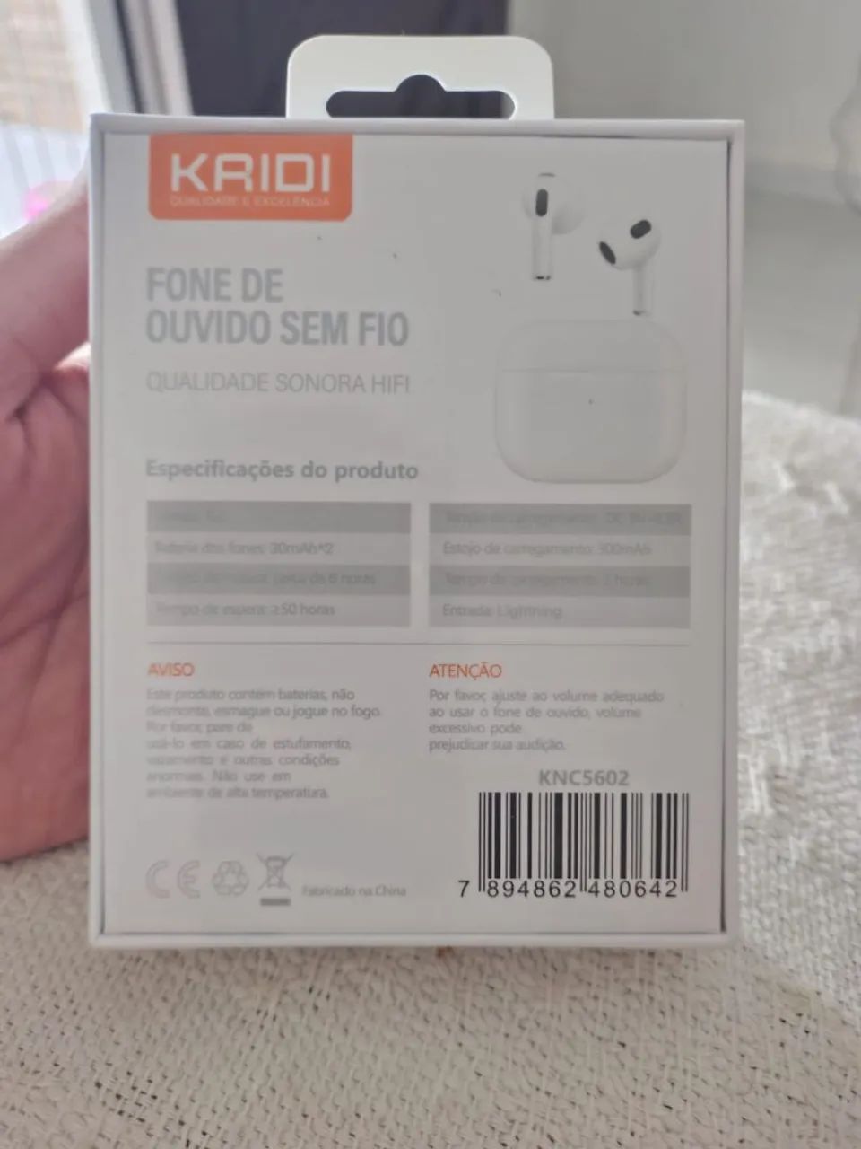 Fone bluetooth KAIDI Aprova d'água  - Foto 2