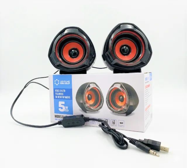 Caixinhas de Som Lotus LT-A7 5W USB 2.0 para Computador e Notebook - Foto 3