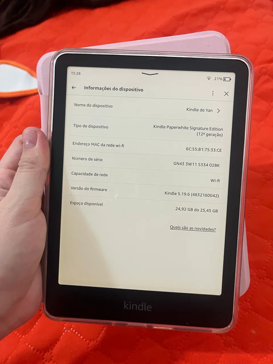 Kindle Paperwhite Signature Edition 32 GB (Geração mais recente