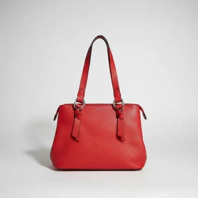 bolsa arezzo couro legítimo vermelha - Foto 2