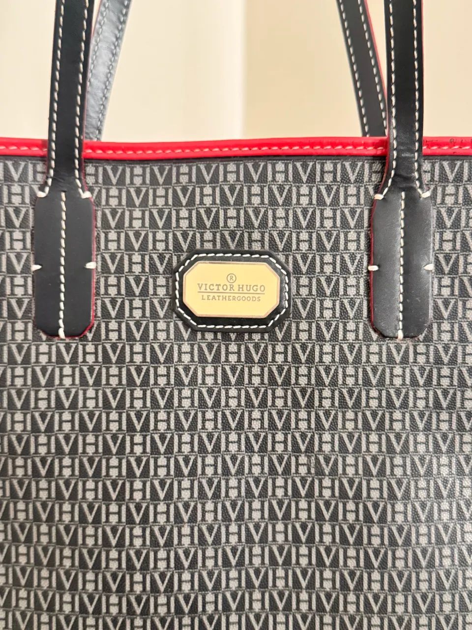 Bolsa VICTOR HUGO ORIGINAL em couro legítimo - Foto 3