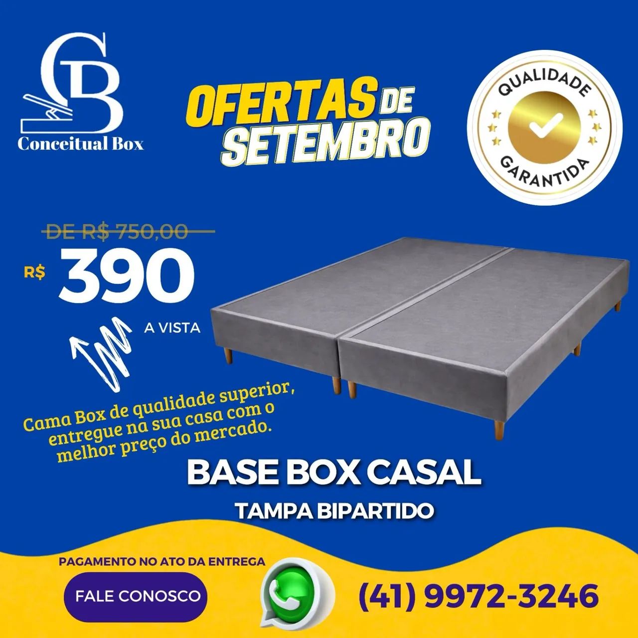 BASE BOX CASAL BIPARTIDO 