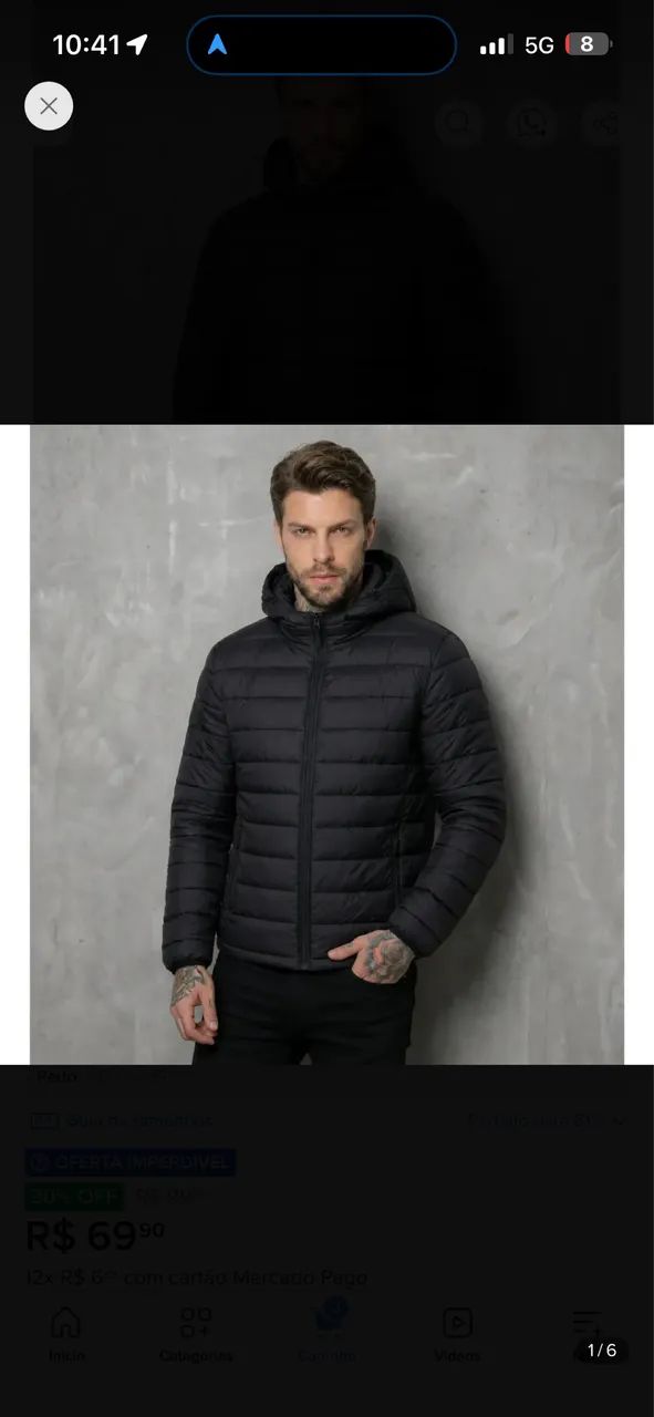 Jaqueta puffer bobojaco