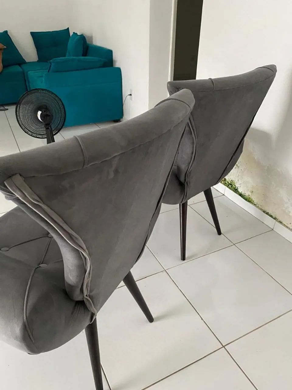 2 Poltronas cinzas - Foto 4