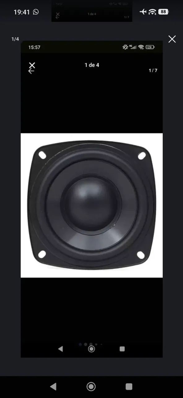Kit 2 Alto falante JBL 3,5 polegadas 50w 8ohms