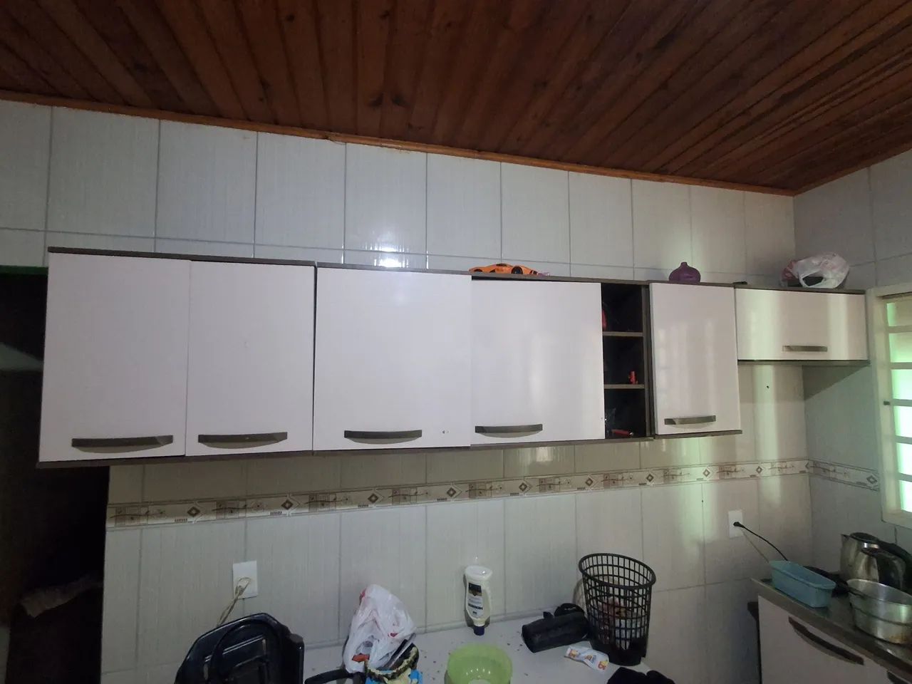 Armários e pia 