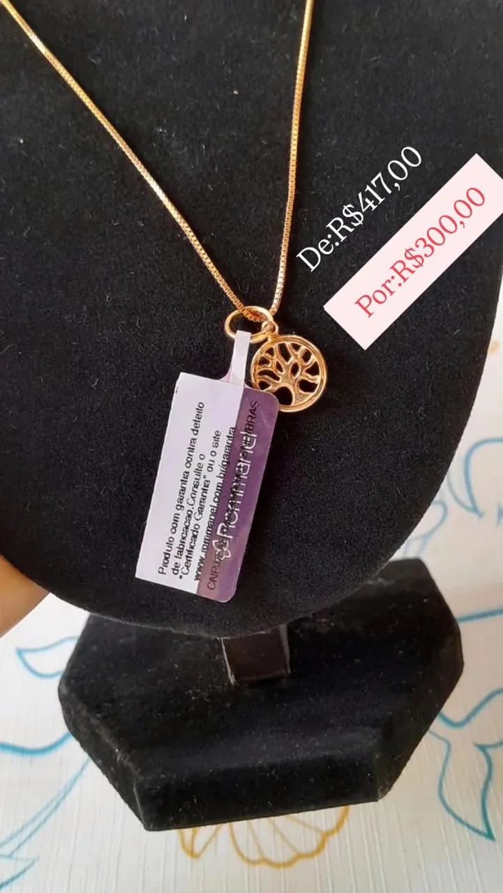 Cordão Rommanel feminino 50cm 