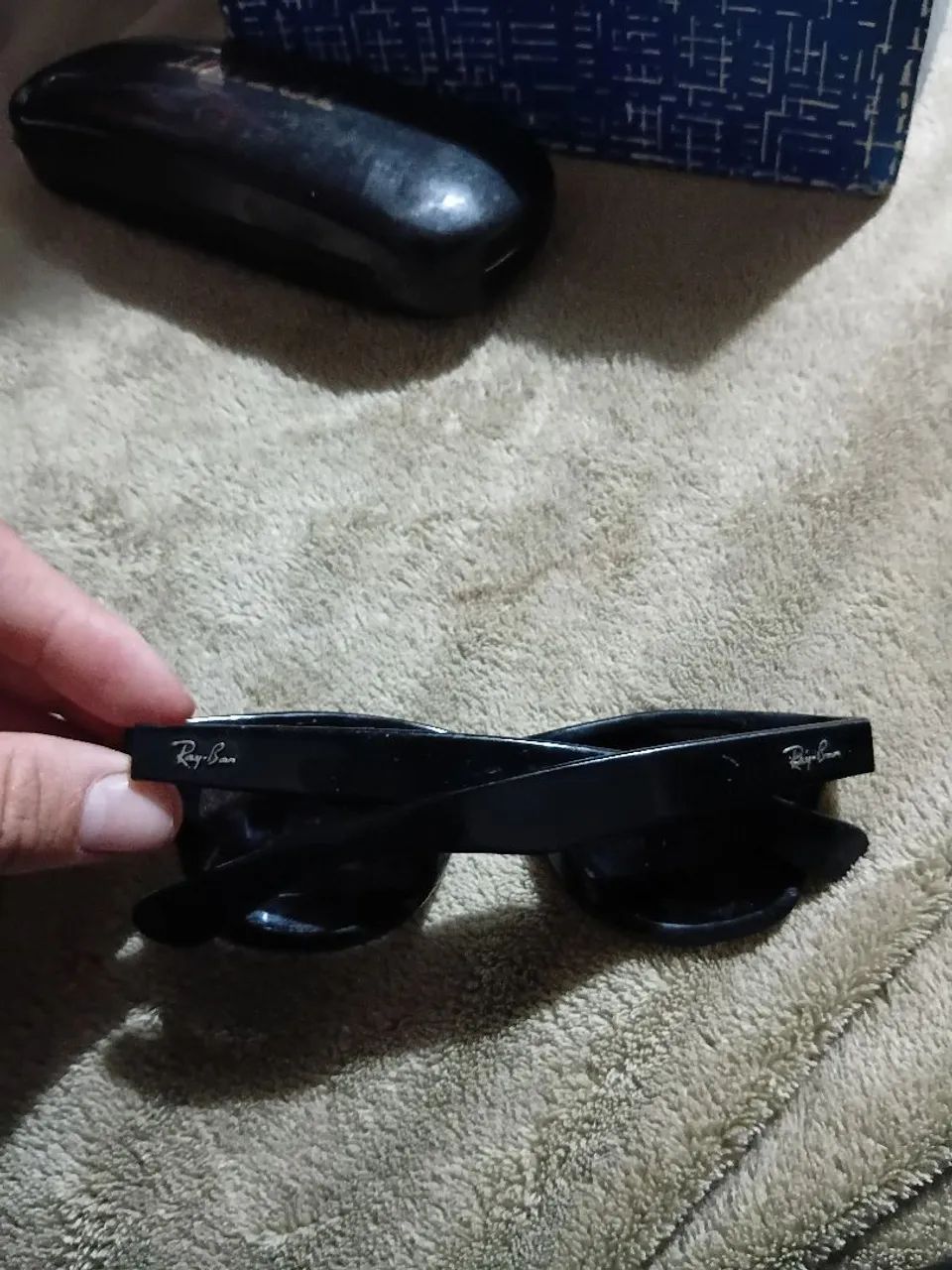 Oculos de sol preto Ray bam unisex - Foto 2