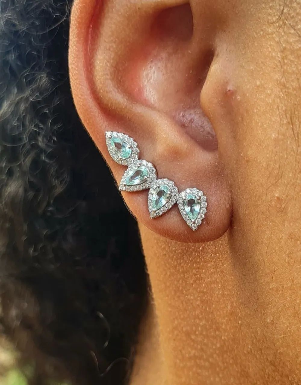 Brinco Earcuff Prata 925 c/ Ródio 
