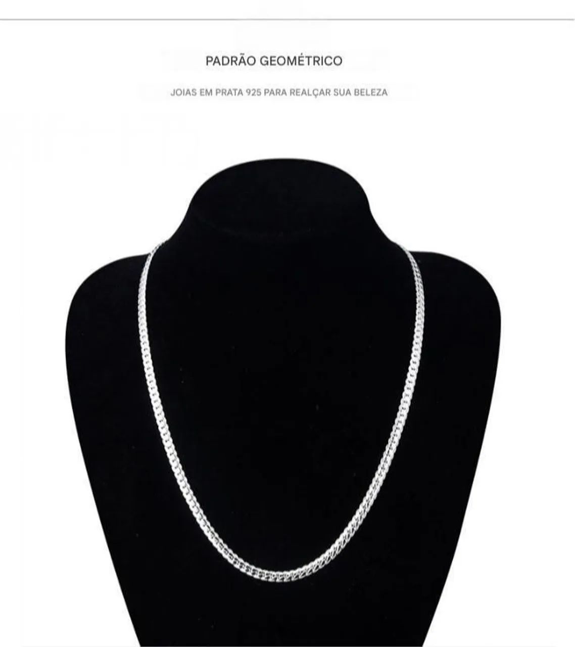 Kit Cordão + Pulseira Masculino Prata Esterlina S925 - Estilo e Presença  - Foto 2