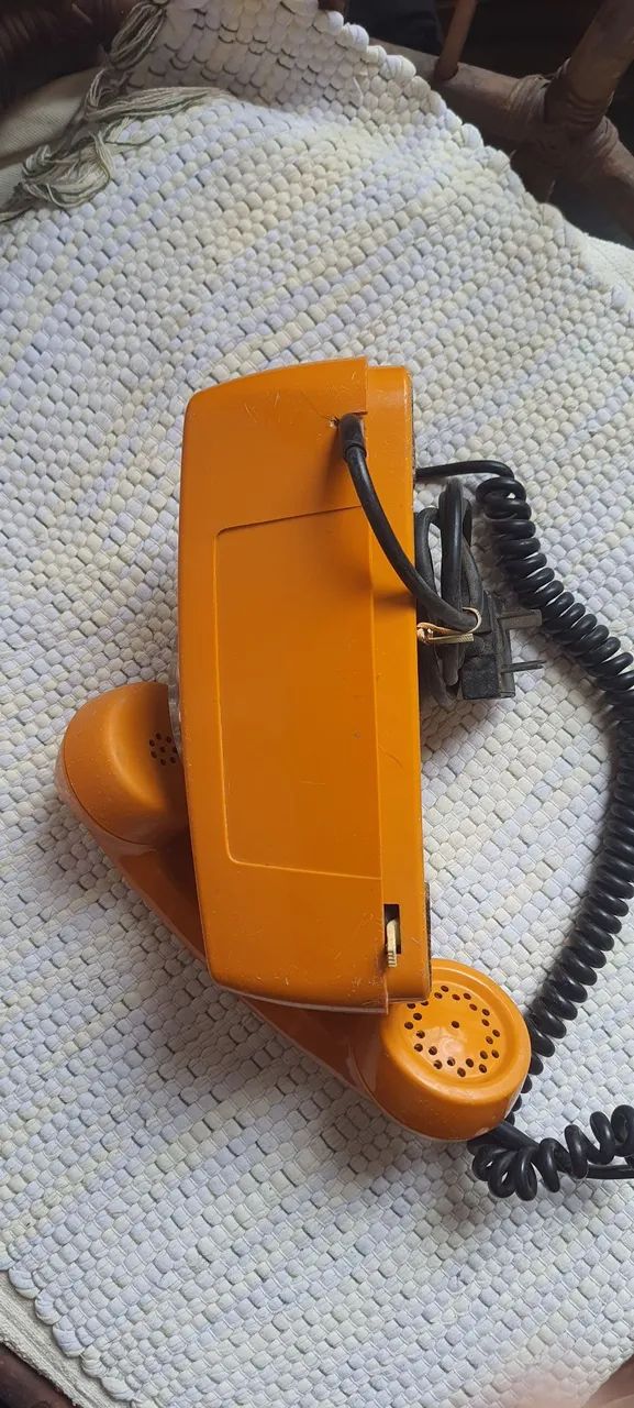 Telefone antigo de disco tijolinho - Foto 4
