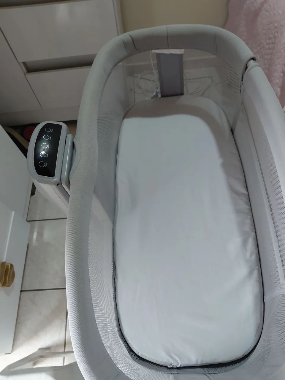 Berço Portátil Acoplado 3 Em 1 + Balanço Automático  - Foto 4