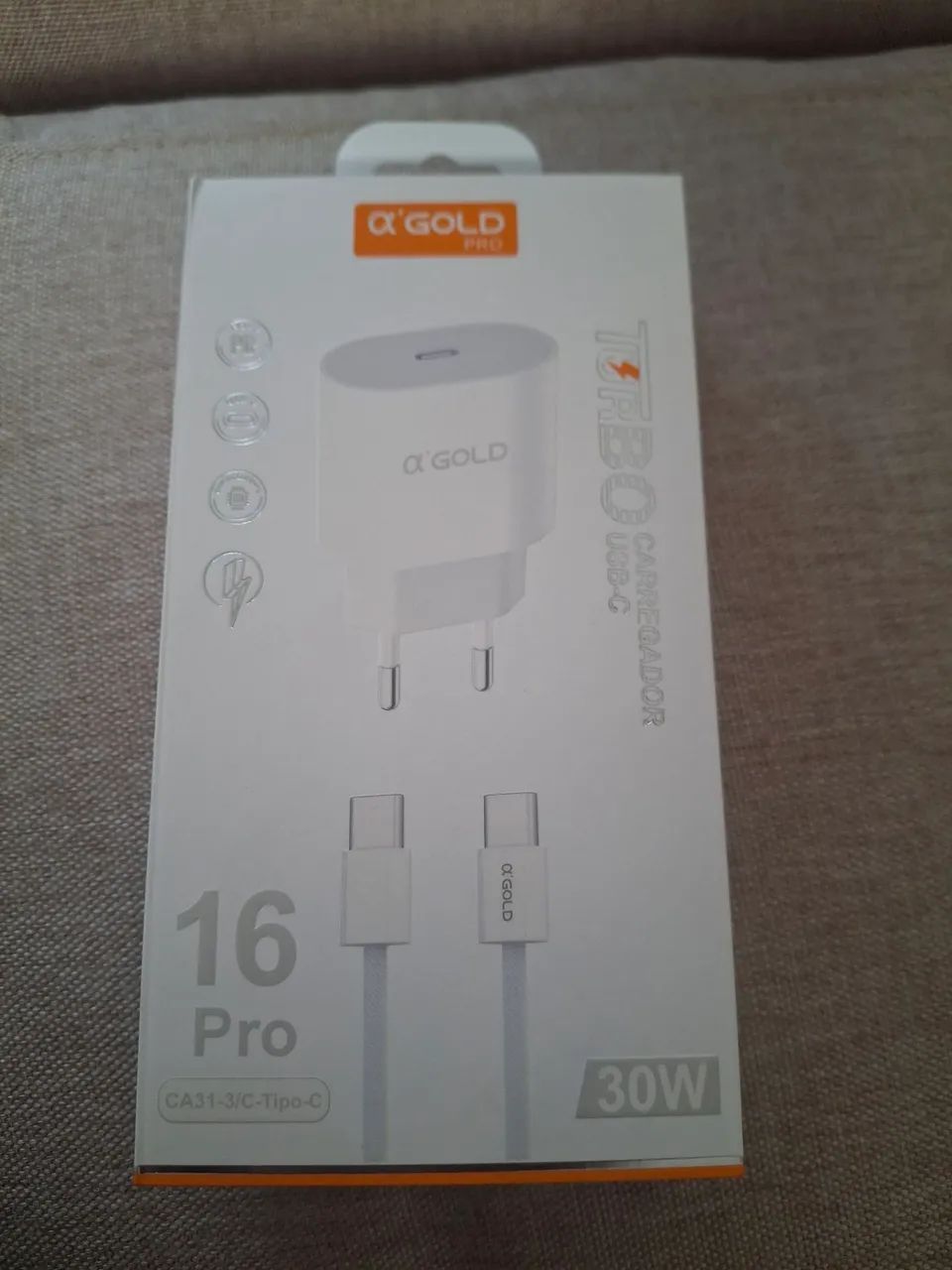 Carregador 30w tipo c