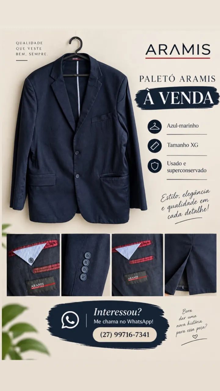 Paletó Aramis à venda - Foto 2