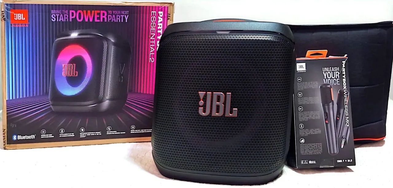 JBL, Caixa de Som, PartyBox Encore Essential 2 + Microfones + Bolsa  - Foto 2