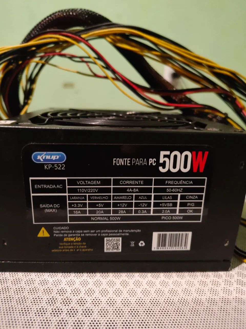Fonte Kup 500w para PC - Foto 2
