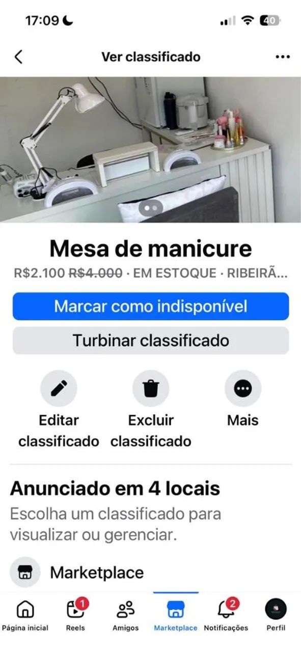 Mesa manicura 