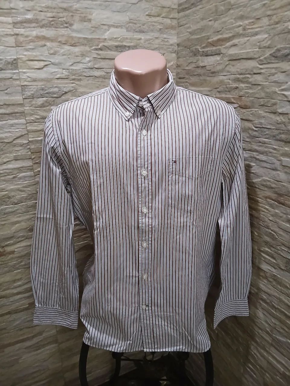 Camisa Masculina Tommy Hilfiger Custom Fit  - Foto 3