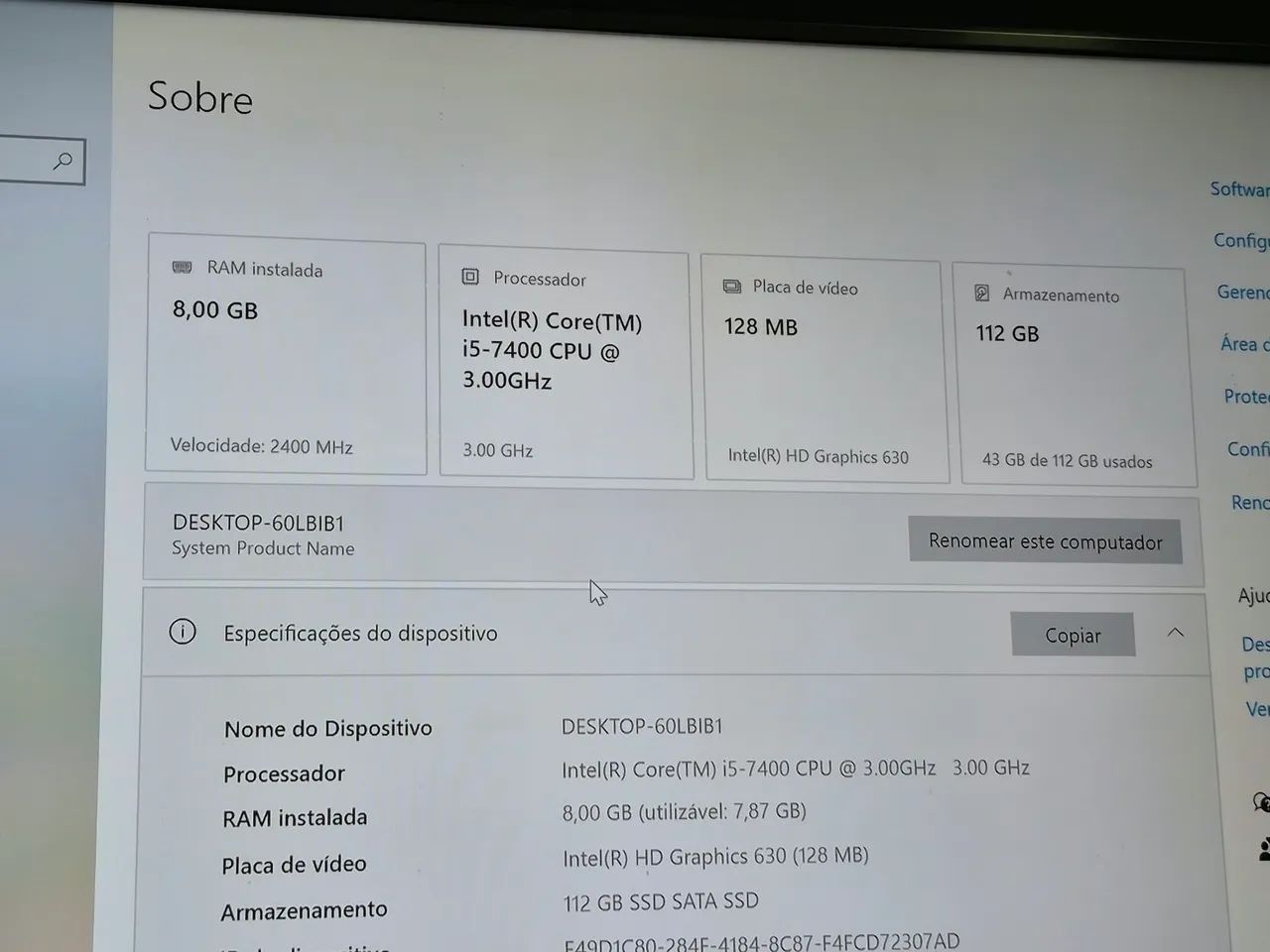 Pc i5 7400  - Foto 2