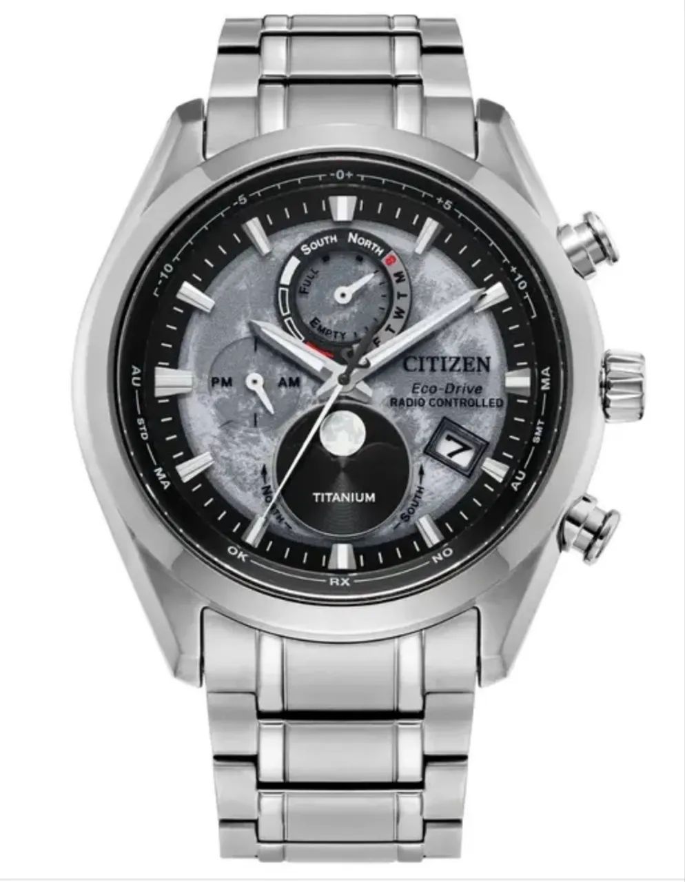 Relógio Citizen Tsuki Yomi Eco Drive Super Titanium Fases da Lua  - Foto 3