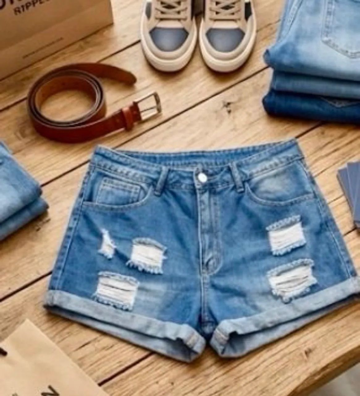 Short jeans shein feminino  - Foto 3