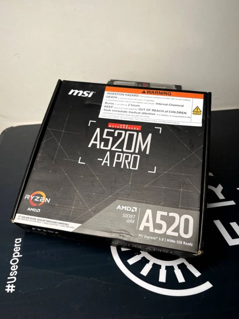 Placa-Mãe MSI A520M-A PRO AM4 DDR4 - Nova, Nunca Usada