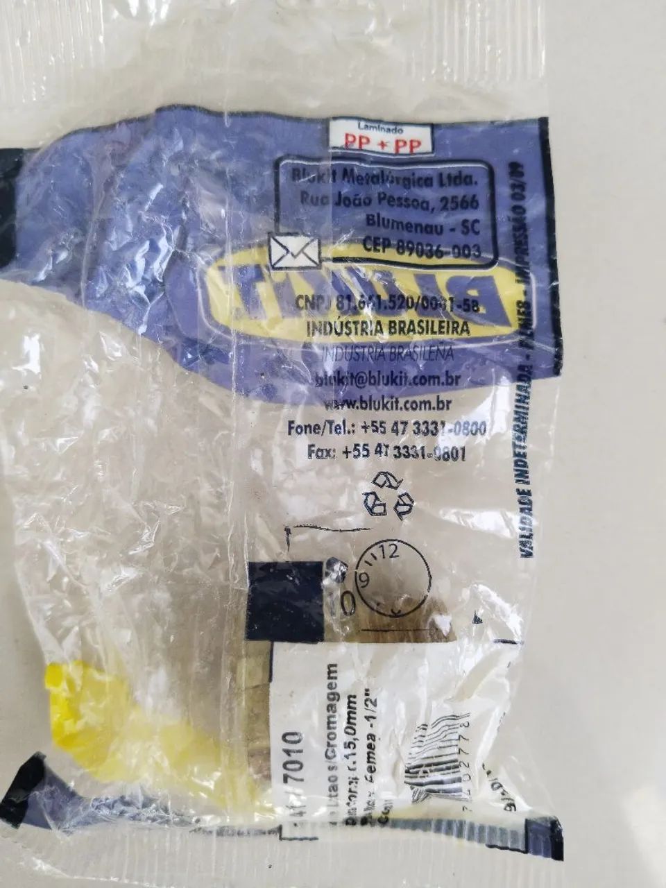 Prolongador curto11mm Blukit para torneiras com rosca 1/2 - Foto 2