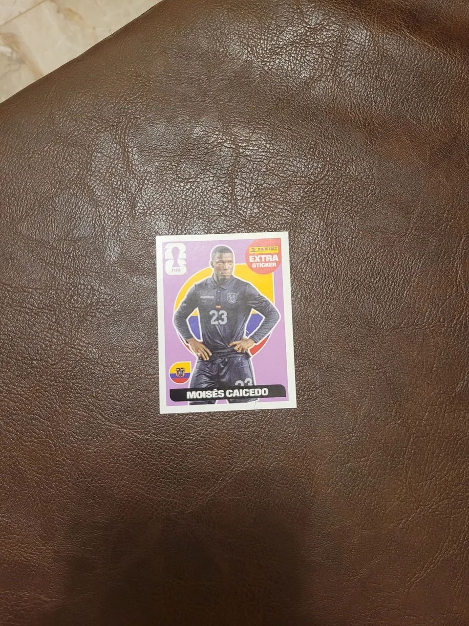 Figurinha Extra Sticker Moisés Caicedo Regular Copa 2026