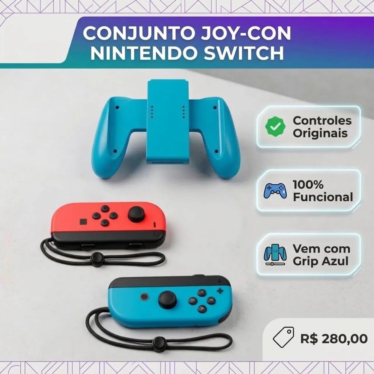 Joycom + Grip + Straps (Switch)