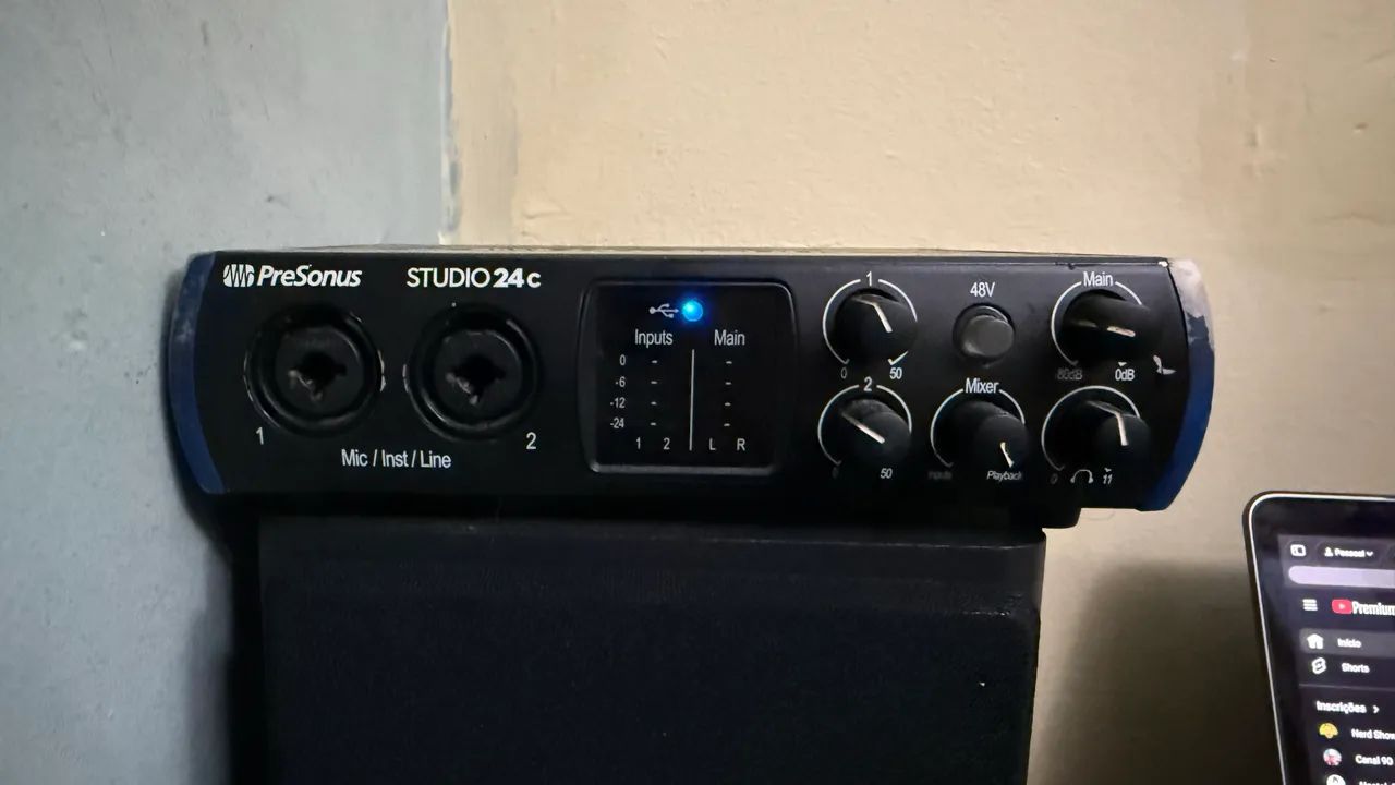 Interface de audio presonus studio 24c
