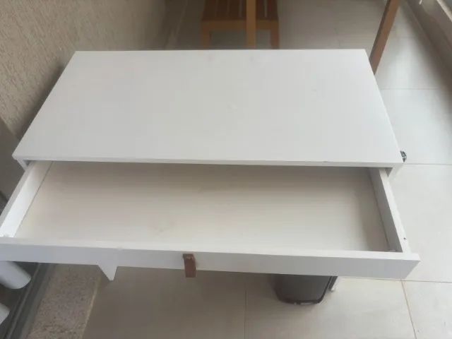 Mesa Retangular Branca com Gaveta 75x90x44 cm AxCxP65578315988867124