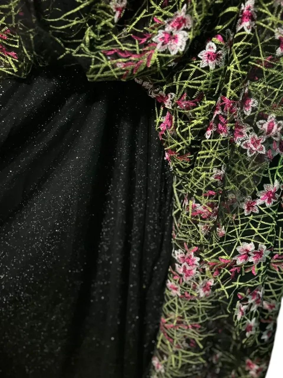 Vestido Longo Em Tuli Floral Marieta - Foto 5