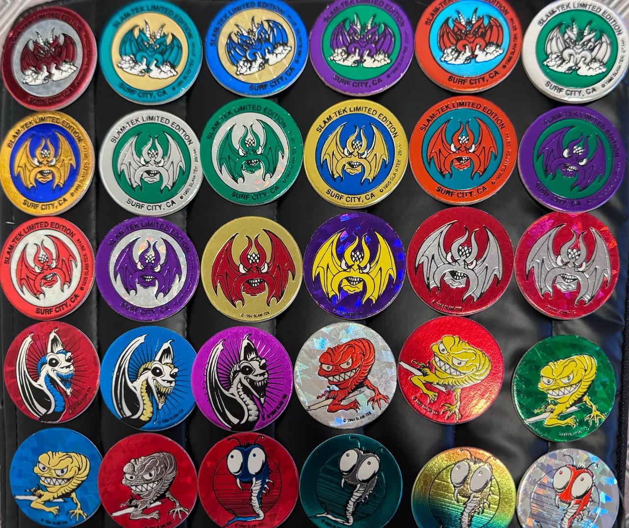 coleção tazos milk caps monstros - Foto 2