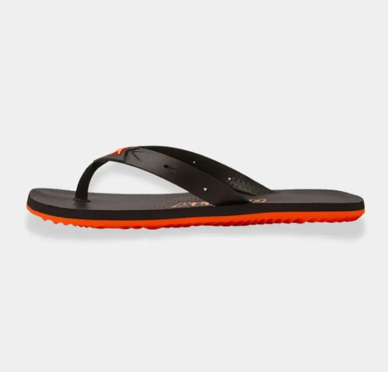 Chinelo Kenner New Summer Preto E Laranja - Foto 4